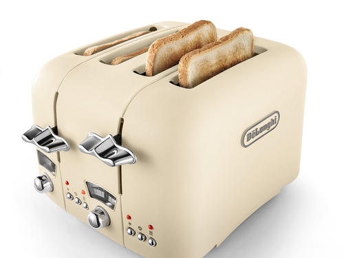 Delonghi Argento Flora 4 slice Cream Toaster - Beige - image 2