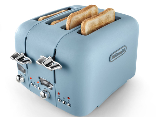 Delonghi 4 Slice Argento Toaster in Blue Blue - image 2