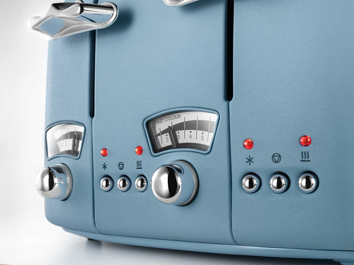 Delonghi 4 Slice Argento Toaster in Blue Blue - image 3