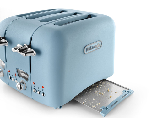 Delonghi 4 Slice Argento Toaster in Blue Blue - image 4