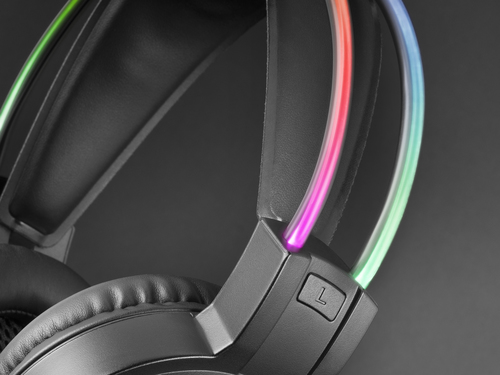 Mars Gaming MHRGB, Gaming Headset RGB + Flexible Microphone, Black – image 7