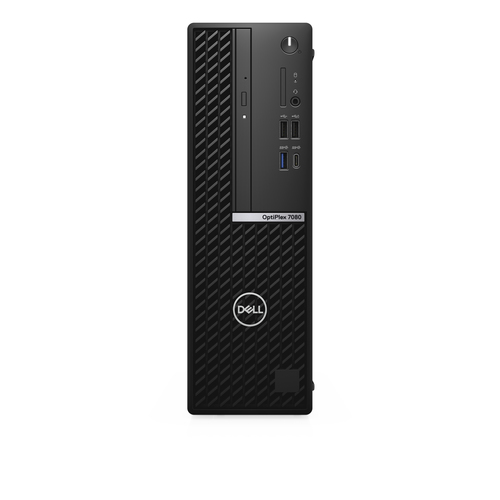 WW78Y Dell OptiPlex 7080 - SFF - Core i7 10700 / 29 GHz - RAM 8 GB - HDD 1 TB - grabadora de DVD - UHD Graphics 630 - GigE - Win 10 Pro 64 bits - monitor ninguno - teclado español - negro - BTS - con 3 años de ProSupport with Next Business Day