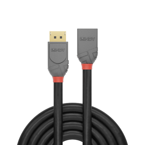 Lindy DisplayPort 1.4 Verlängerungskabel 3m, Anthra Line, afbeelding 2