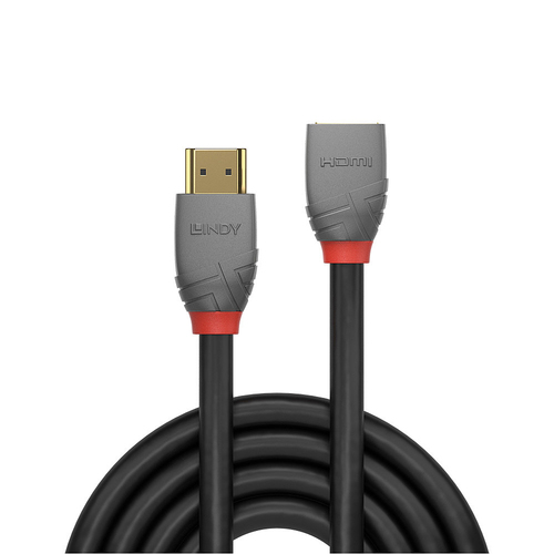 Lindy HDMI 2.0 Verlängerungskabel 1m, Anthra Line, afbeelding 2