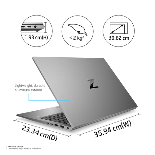 Specs HP ZBook Firefly 15 G7 Intel® Core™ i7 i7-10510U Mobile