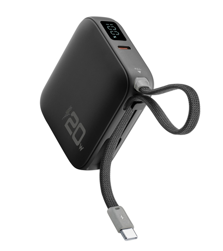 Cellularline POCKET POWER BANK 10000 mAh 20W USB-C PORT BLACK Черный