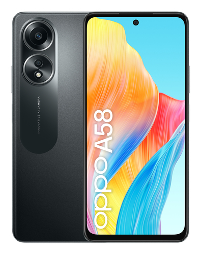 OPPO A58 17,1 cm (6.72") Две SIM-карты Android 13 4G USB Type-C 6 GB 128 GB 5000 mAh Черный