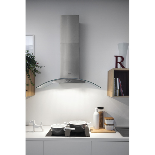 Indesit Ihgc 6.5 LM X Chimney Cooker Hood - Silver/Grey - image 2