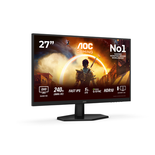 Aoc Q27G42ZE - 240Hz Qhd Fast Ips Monitor with AdaptiveSync & HDR10 for Esports - image 2
