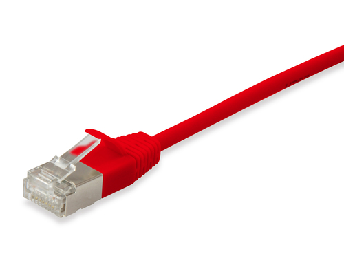 Equip Patchkabel Cat6A S/FTP 2xRJ45 10.00m rot (SSTP) Slim, afbeelding 2