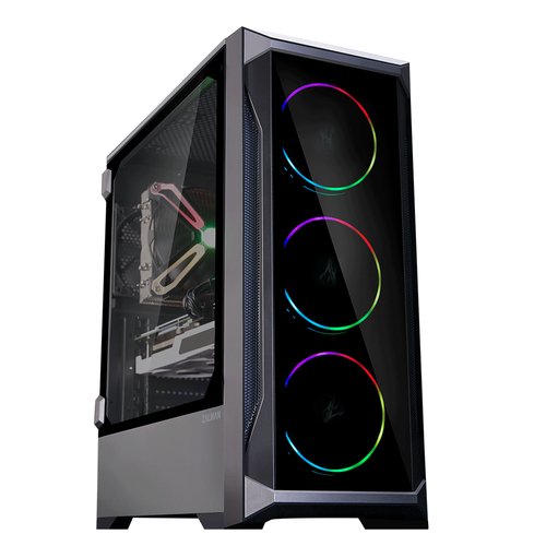 Zalman Z8 TG ATX Mid Tower PC Case, ARGB fan x3, T/G