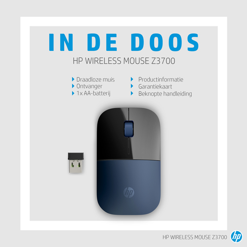 HP Z3700 WRLS LMB Mouse EURO Muis Zwart, afbeelding 6