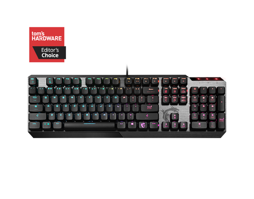 MSI VIGOR GK50 LOW PROFILE klaviatuur Mängimine USB QWERTY Must