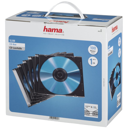Caja de 100 Carcasas de plástico para CD