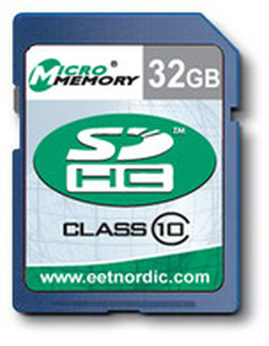 CoreParts 32GB SDHC Card Class 10