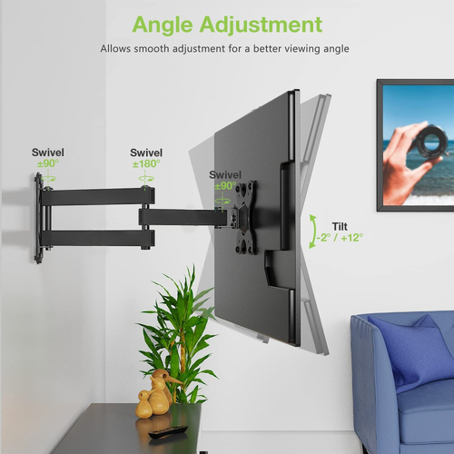 Techly ICA-LCD 923B 30  Zwart flat panel muur steun, afbeelding 7