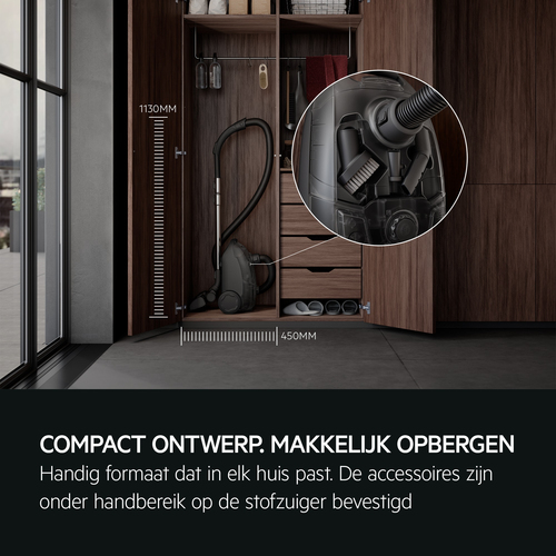 AEG 5000 Clean AB51C2DR Parket Stofzuiger met zak Rood, afbeelding 4