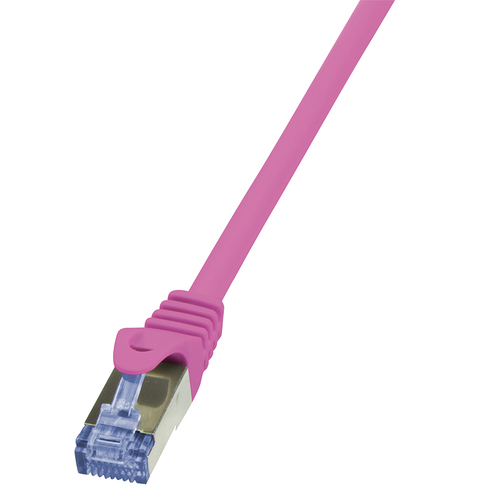 0.5m Cat.6A S/FTP cable de red Rosa 0,5 m Cat6a S/FTP S-STP