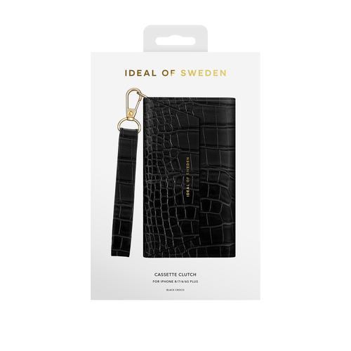 iDeal of Sweden Cassette Clutch iPhone 8/7/6/6S P Black Croco – image 5