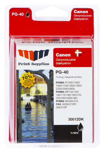 MM Black Inkjet Cartridge - Replaces Canon PG-40 (0615B001) - 70% Extra ink compared to OEM