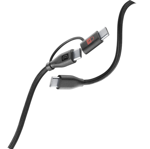 Cellularline USBDATABLOCKC2C15K USB кабель 1,5 m USB C 60 W Черный