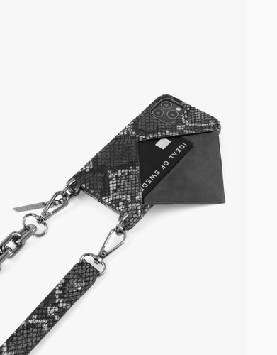 iDeal of Sweden Statement Necklace Case iPhone 12/12P Blk Sil S – image 1