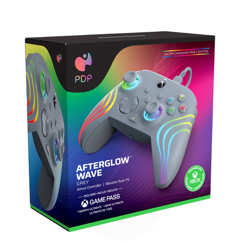 PDP Afterglow Wave Grijs USB Joystick Analoog/digitaal PC, Xbox One, Xbox Series S, Xbox Series X