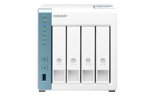 TS-431P3-2G-US NAS QNAP TS-431P3-2G /4 BAHIAS NUCLEO CUADRUPLE HASTA 1.7 GHZ 2GB DDR3, AMPLIABLE HASTA 8GB/1 LAN 2,5 GBE/ 1 LAN  GBE/USB 3.2 X3/SATA/HOT-SWAP/ SIN DISCOS