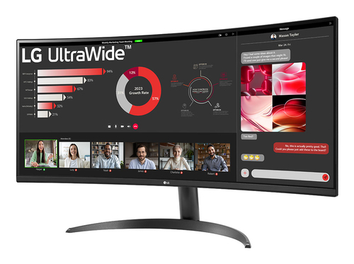 LG 34WR50QK 34" Qhd UltraWide Gaming Monitor â€“ HDR10, Ergonomic Design, High Refresh Rate - image 3