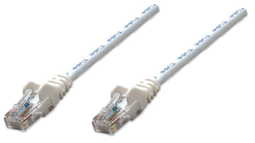 INTELLINET PATCH CABLE CAT6 WHITE 1FT SNAGLESS BOOT