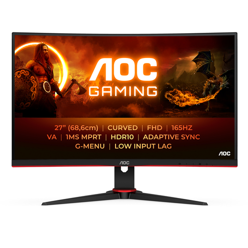 AOC G2 C27G2E/BK монитор для ПК 68,6 cm (27") 1920 x 1080 пикселей Full HD Черный, Красный