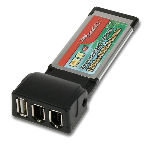 Axagon ExpressCard 2x1394a + 1xUSB2.0
