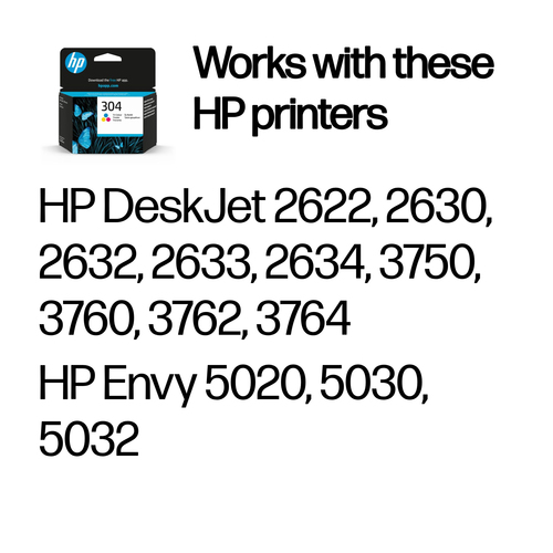 HP 304 Tri-colour Original Ink Cartridge (N9K05AE) - image 2