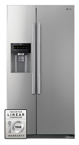 LG GS3159PVPV side-by-side refrigerator Freestanding Silver – image 5