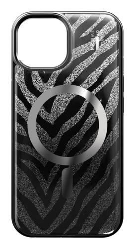 iDeal of Sweden Clear Case MagSafe iPhone 13 / 14 / 15 / 16e / 17e Zebra Mystique