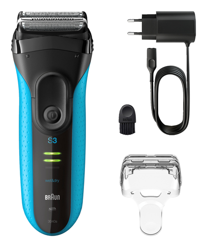 Braun Series 3+ 3040S Blauw