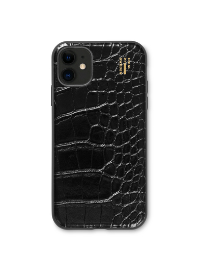 iDeal of Sweden Vegan Leather Case iPhone 11 / XR Black Croco