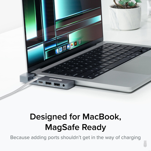 Plugable Technologies 5-in-1 USB C Hub Multiport Adapter for MacBook Pro 14/16 Inch, Macbook Air M2 - USB-C 40Gbps Port Compatible with Thunderbolt/USB4 and 100 – image 3
