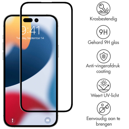 Selencia Gehard Glas Premium Screenprotector iPhone 14 Pro Max, afbeelding 2