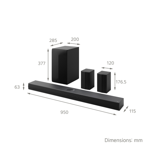 LG US70TR 5.1.1 Soundbar with Wireless Subwoofer - Black - image 2