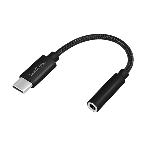 Product image: LogiLink USB Type-C cable to 3.5 mm audio jack adapter, 13 cm