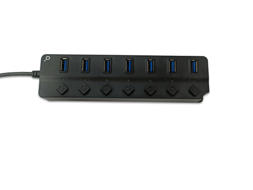 IOPLEE HPG-HU37A interface hub USB 3.2 Gen 1 (3.1 Gen 1) Type-A 5000 Mbit/s Black – image 3