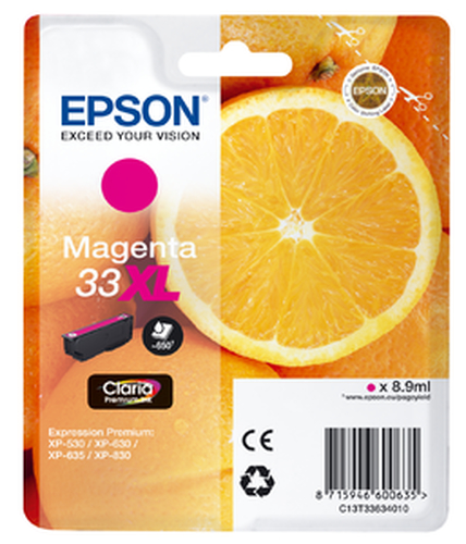 Epson 33XL – Cartuccia magenta originale (Arancia)