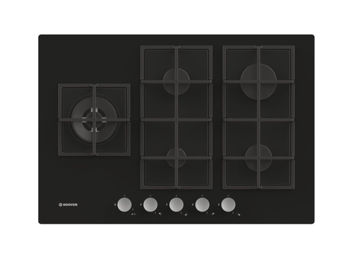 Hoover H-HOB 700 GAS HVG7W4SB Black Built-in 5 zone(s)