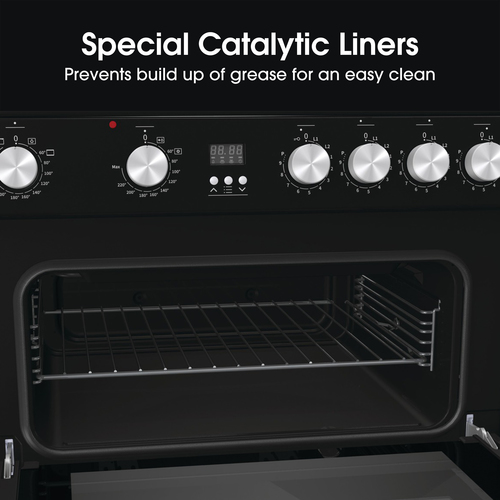 Hisense HDE3211BIBUK cooker Freestanding cooker Electric Zone induction hob Black – image 4