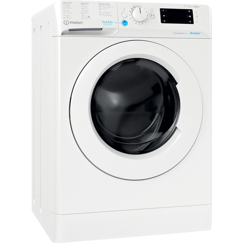 Indesit BDE 761483X W SPT N стирально-сушильная машина Отдельно стоящий Фронтальная загрузка Белый