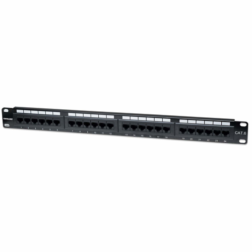 Intellinet Panneau de brassage Cat6, UTP, 24 ports, 1U, noir imagen 1