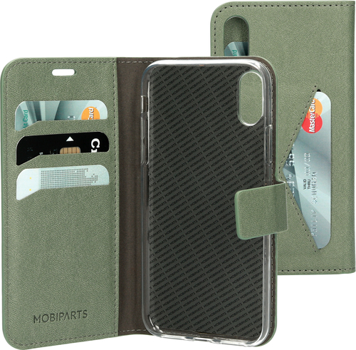 Mobiparts Classic Wallet Case iPhone X/XS Stone Green – image 1
