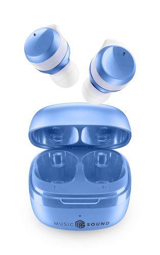 Music Sound 8018080467929 Гарнитура True Wireless Stereo (TWS) Вкладыши Calls/Music Bluetooth Светло-синий
