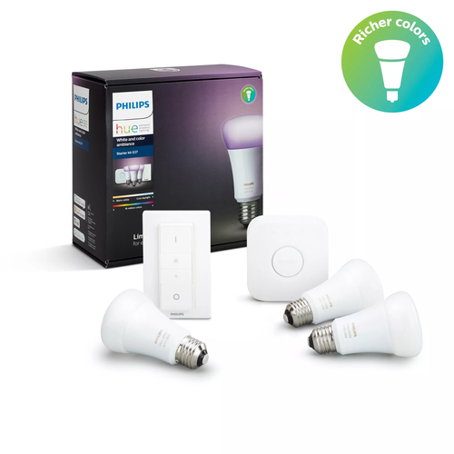 Philips Hue White and colour ambience 8718696728796 умное освещение Комплект умного освещения Bluetooth/Zigbee 9,5 W